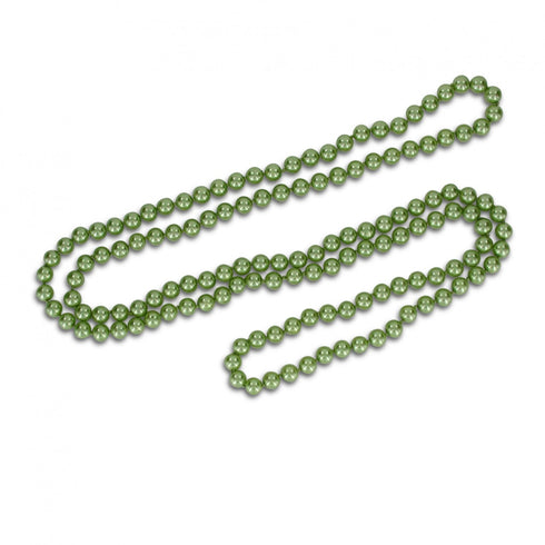 Lange Perlenkette, in weiß, graphit oder grün - 120 cm Umfang - SiaLinda.com